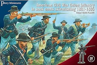 Perry Miniatures 120 28mm American Civil Union Infantry - Sack Coats Skirmishing