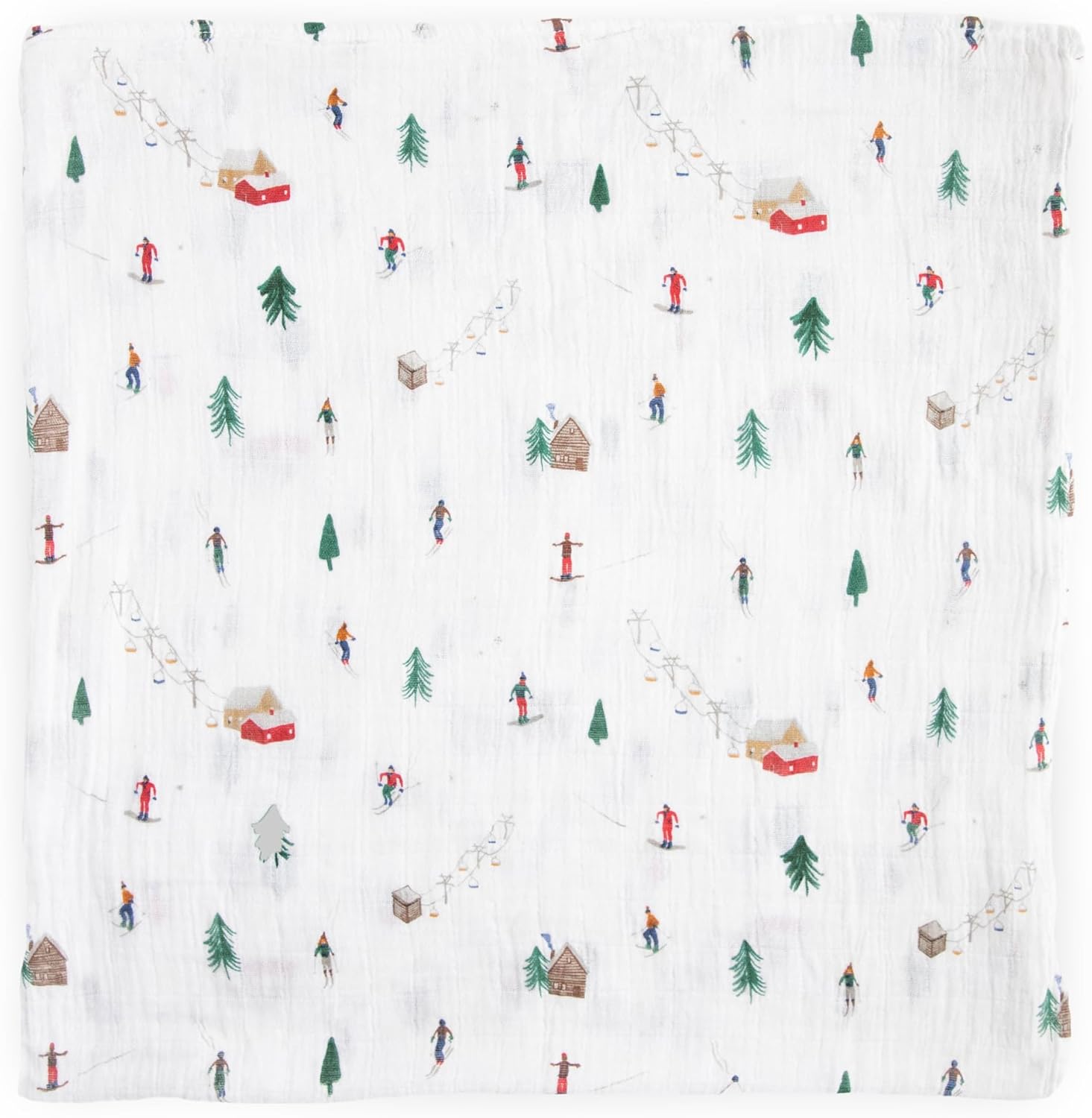 Little Unicorn Powder Party Cotton Muslin Swaddle Blanket | Single | 100% Cotton | Super Soft | Newborns and Infants | Large 47" x 47" | Machine Washable