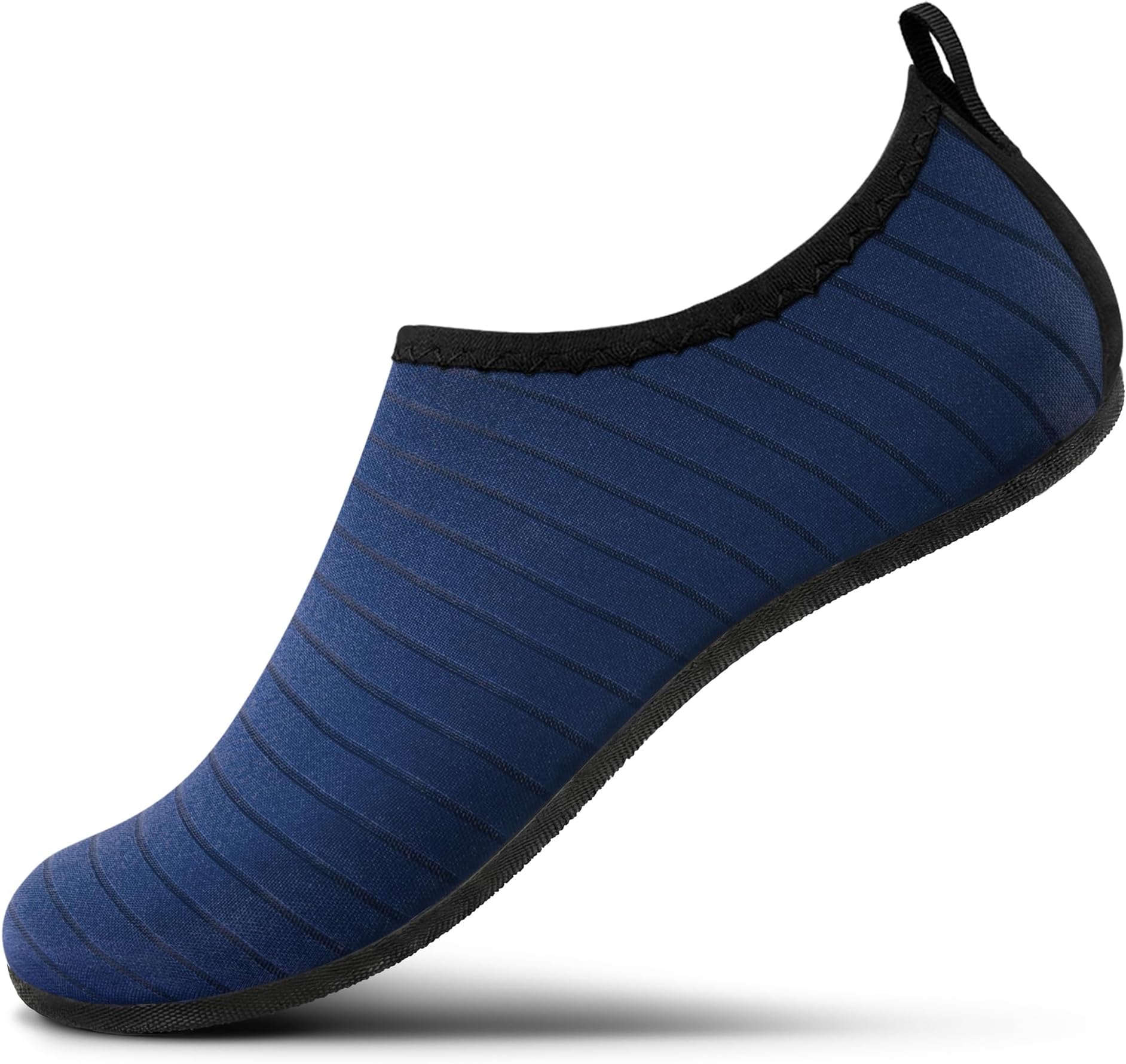 Water Shoes Women Men Adult Quick-Dry Aqua Socks Barefoot Non Slip for Beach Swim River Pool Lake surf Black SK002(U)