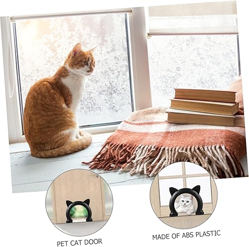 Miniatura 4 de KESYOO Cat Door Pet Interior Door for Cats and Kittens Easy Installation for Entry and Exit for Litter Box Access