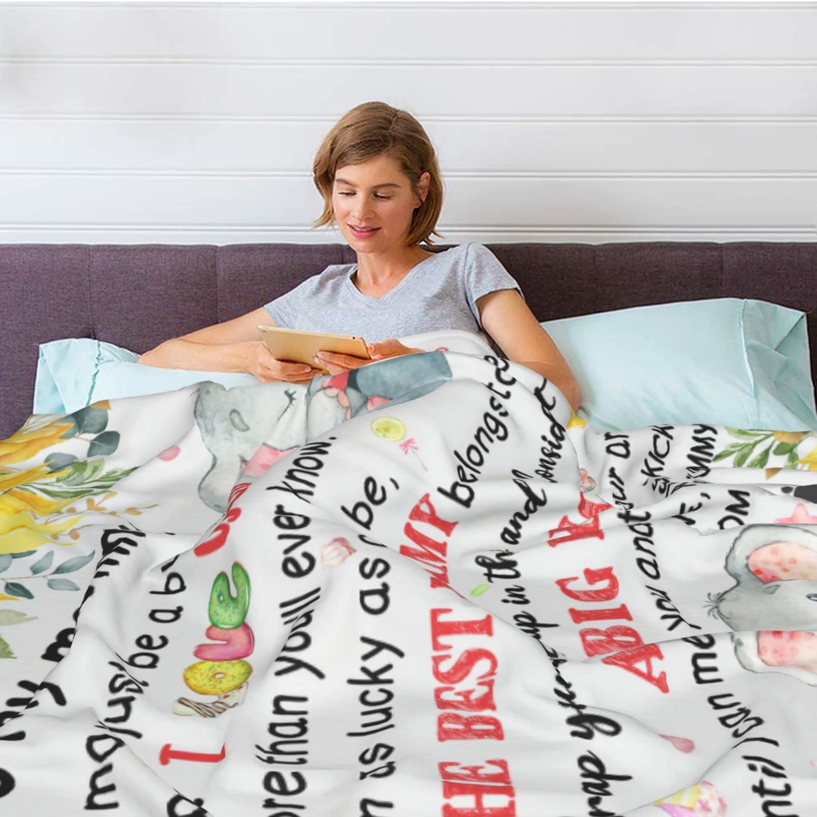 New Mom Gifts, Moms to be Gift, First Time Mom Gifts, Pregnancy Postpartum Gift for Mommy Mother, Soft Flannel Throw Blanket 60"×50"