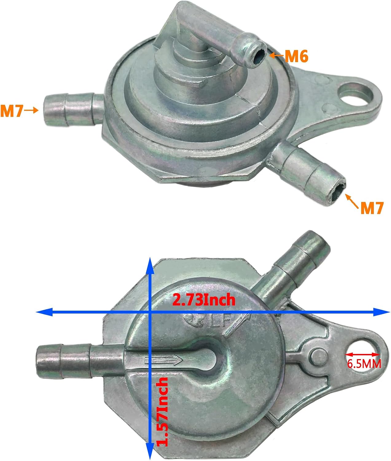 Motorcycle Fuel Petcock Valve Replacement Compatible with GY6 50cc 150cc Vacuum Fuel Pump for Roketa SUNL Taotao Chinese Scooter ATV with Diesel Fuel Filter Hoses and Clips