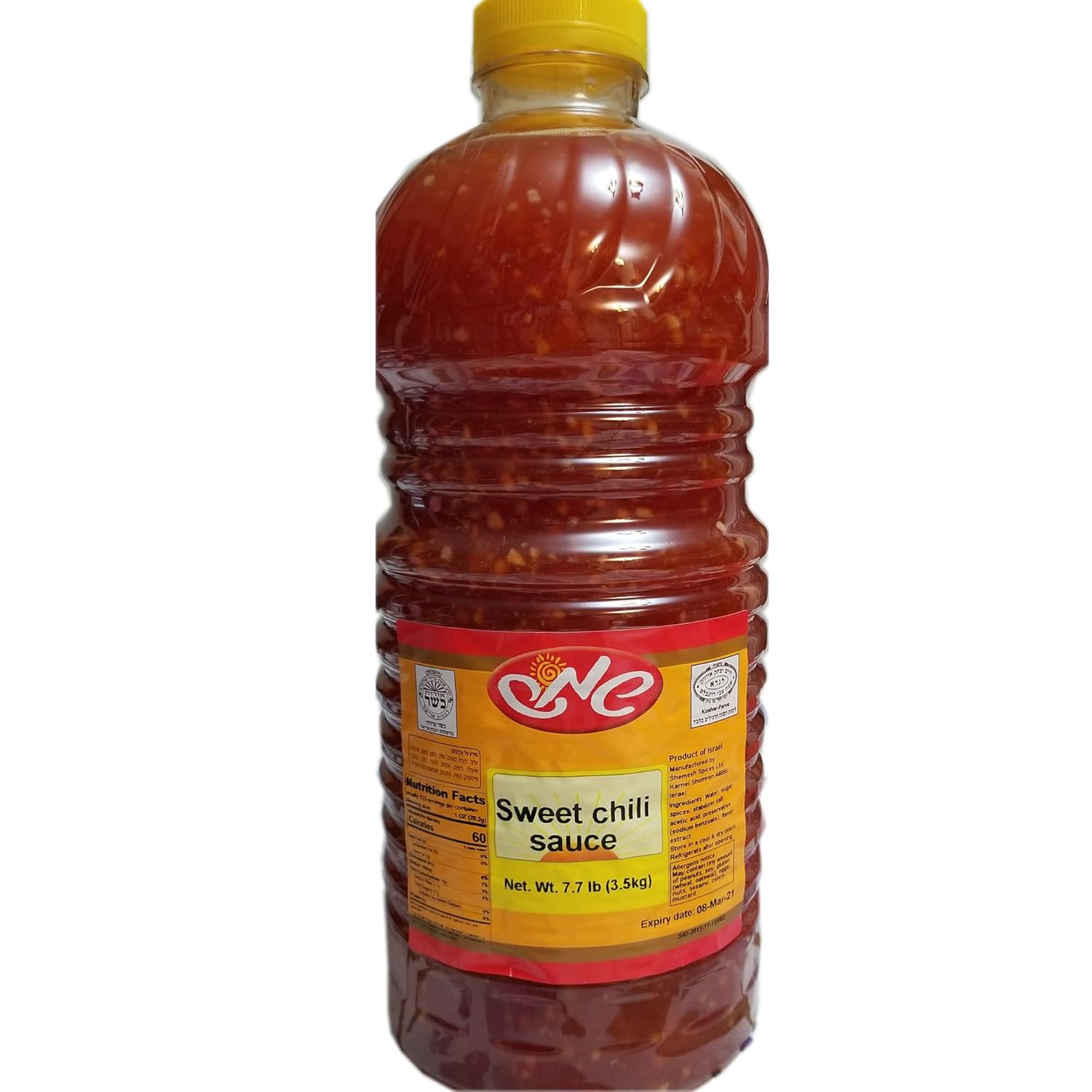 Sweet Chili Sauce. Kosher. 3.5 kilo7.7 lbs. Grocery