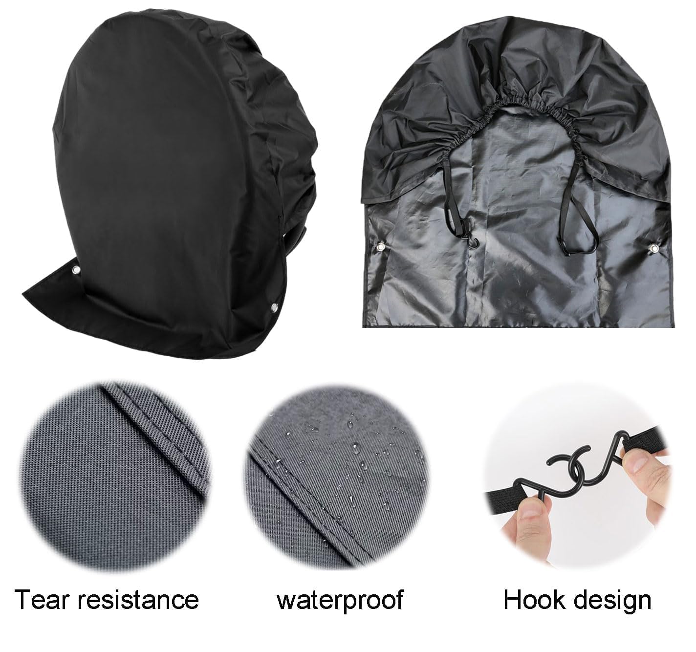2 Pezzi Auto Ruota Copertura,Borsa Per Pneumatici Da 30 X 32 Pollici,Copertura Della Ruota Di Scorta,Copertura Per Pneumatici,Borsa Pneumatici Auto,Copri Gomme,Nero, Copertura Impermeabile