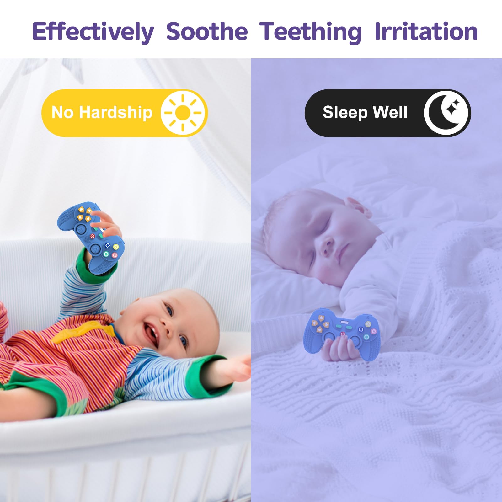 Silicone Teething Toys for Babies 0-6 Months, Teethers for Babies 6-12 Months - Image 4