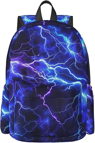 KiuLoam Mochila de gran capacidad de 17 pulgadas, color azul, morado, negro, para computadora portátil, mochila de hombro, mochila escolar informal