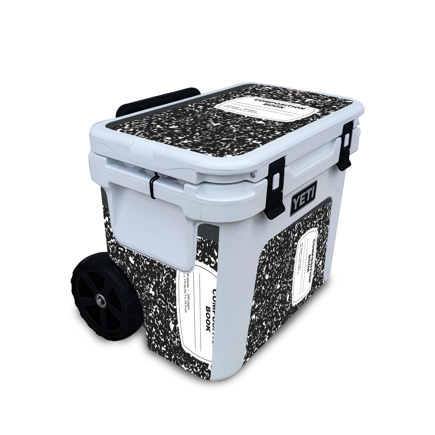 Skin Compatible with Yeti Roadie 32 Wheeled Cooler - Composition Book - Premium 3M Vinyl Protective Wrap Decal Cover - Easy to Apply | Crafted in The USA by MightySkins