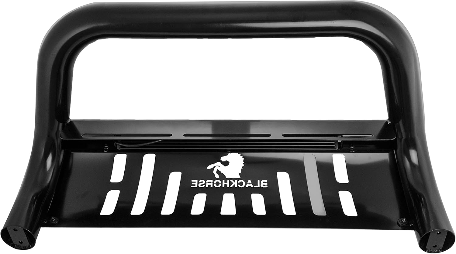 Black Horse Beacon Bull Bar Skid Plate Black Compatible with 2005-2015 Toyota Tacoma-BE-TOTA05B