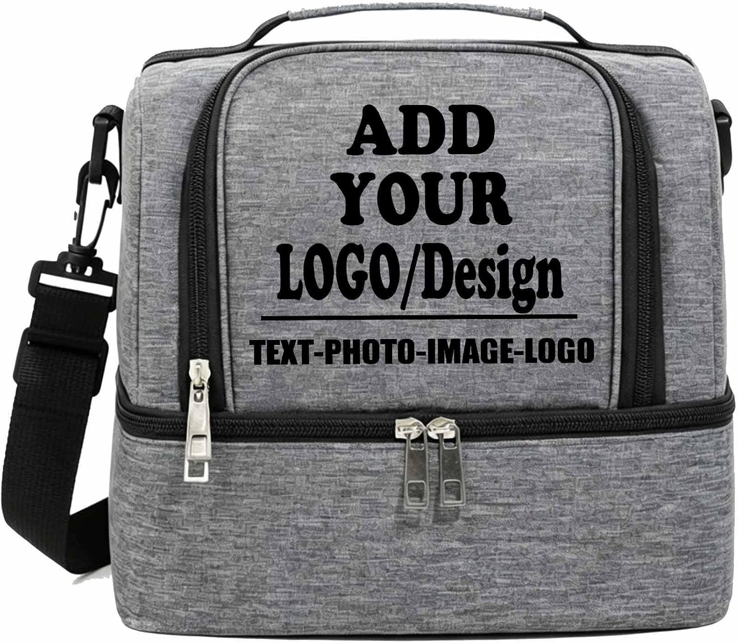 SMALL COLOR Custom Personalized Lunch Bag Insulated Cooler Bag with Logo Customized Cooler Tote for Women Men (Red)