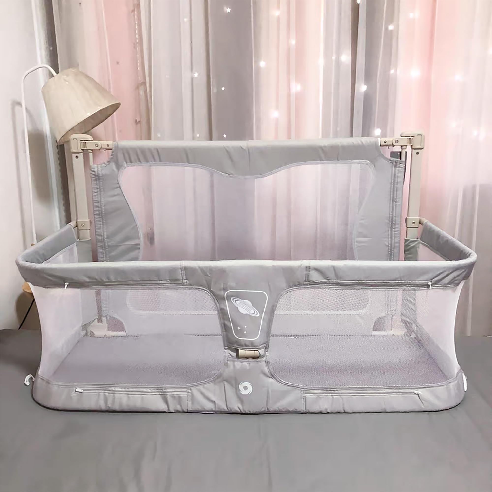 3 in 1 Baby Bedside Crib,for Co Sleeper for Baby in Bed,baby bassinets bedside sleeper, Bed Bassinet for Baby in Bed for Safe Co-Sleeping,Cosleeping Baby Bed for Infant Newborn Girl Boy(Creamy-white)