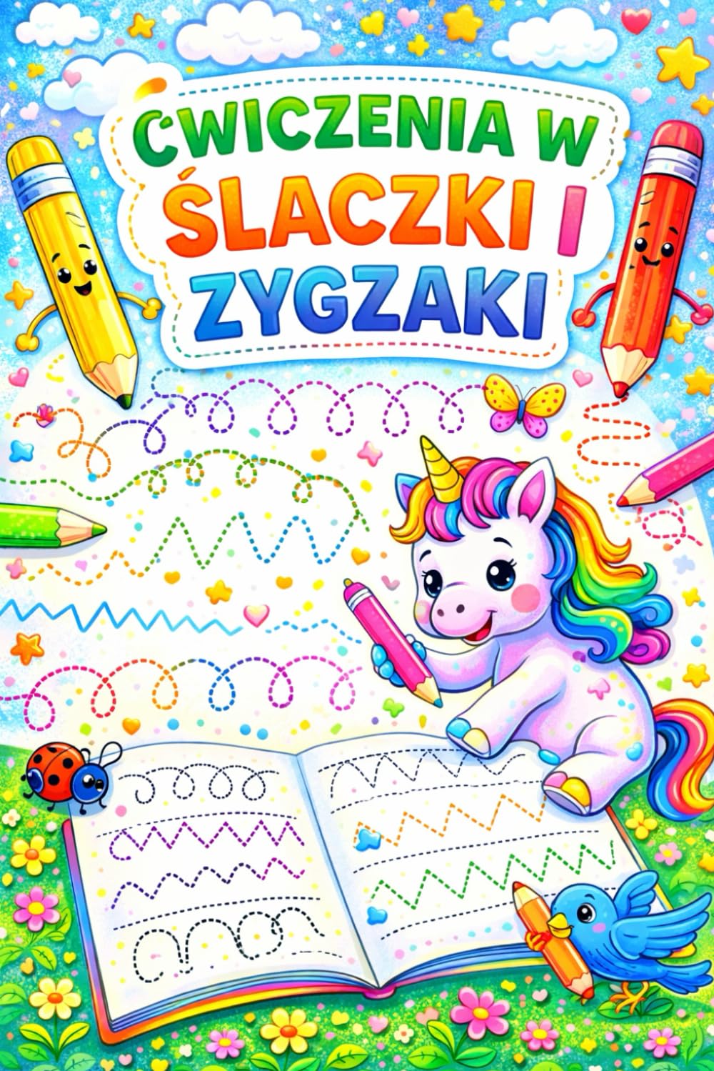 ćwiczenia w ślaczki i zygzaki: Zeszyt ćwiczeń dla najmłodszych