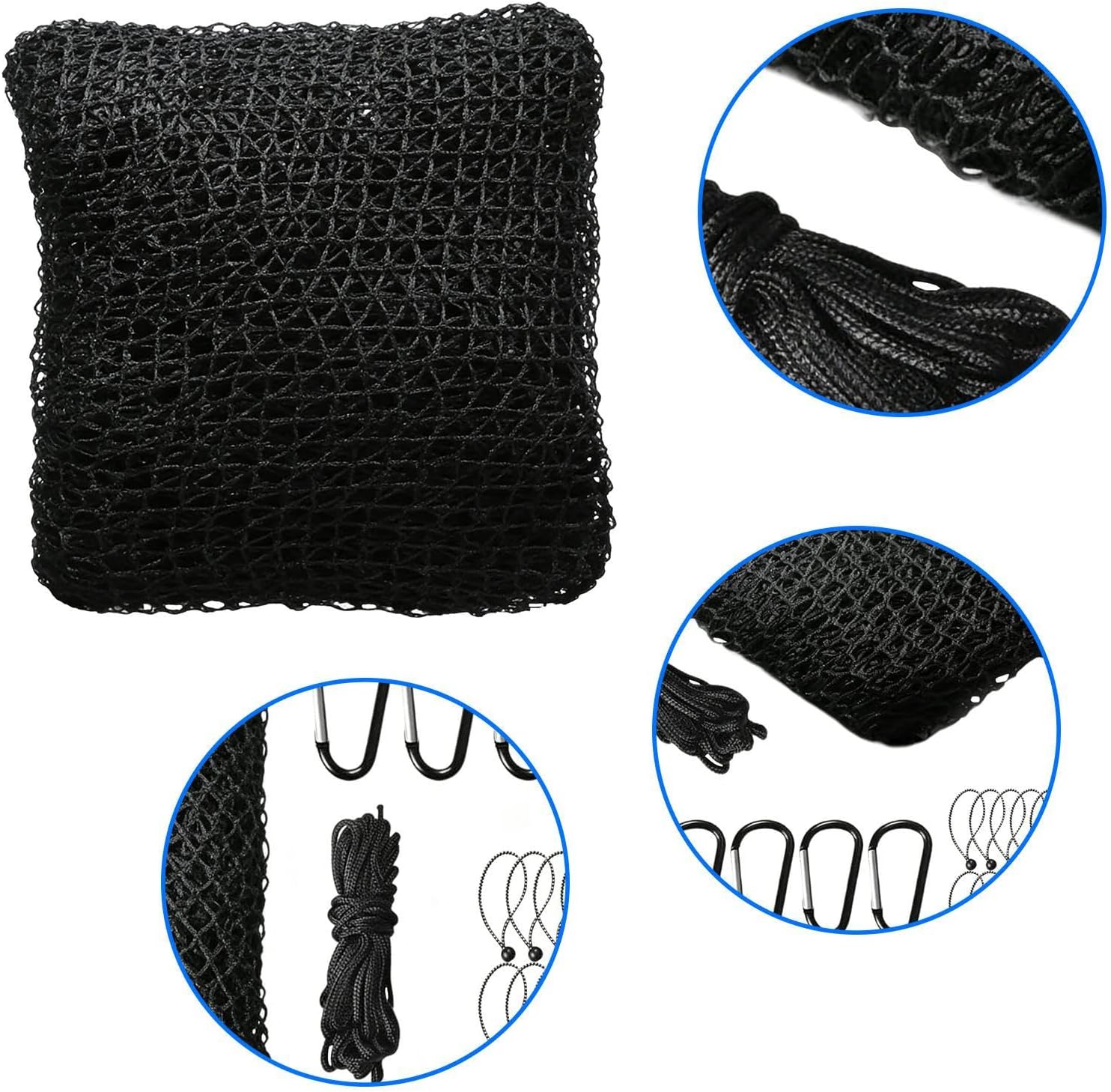 Golf Hitting Net - Golf Practice Net, Sports Training Nets, Heavy Duty Multi-Sports Netting with 4 Carabiners, Football Kicking Nets for Indoor Outdoor Garden Yard Lawn Hockey