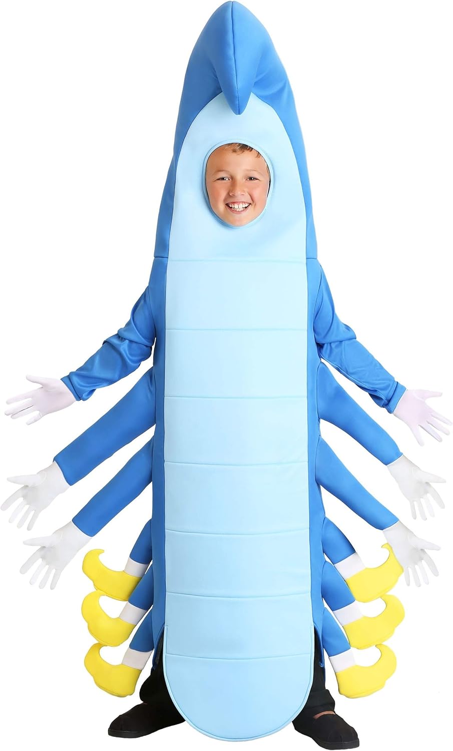 Caterpillar Costume for Kids - Hooded Bodysuit with Foam-Backed Tunic