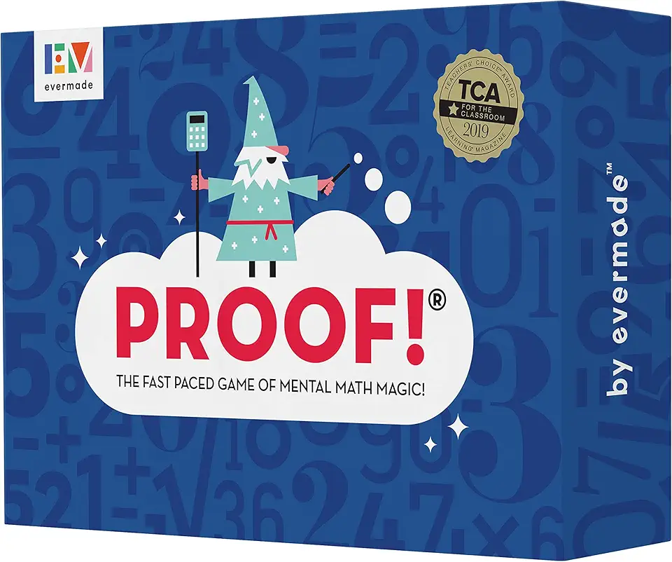 Proof! Math Game - The Fast Paced Game of Mental Math Magic - Teachers’ Choice Award Winning Educational Fun, Ages 9+