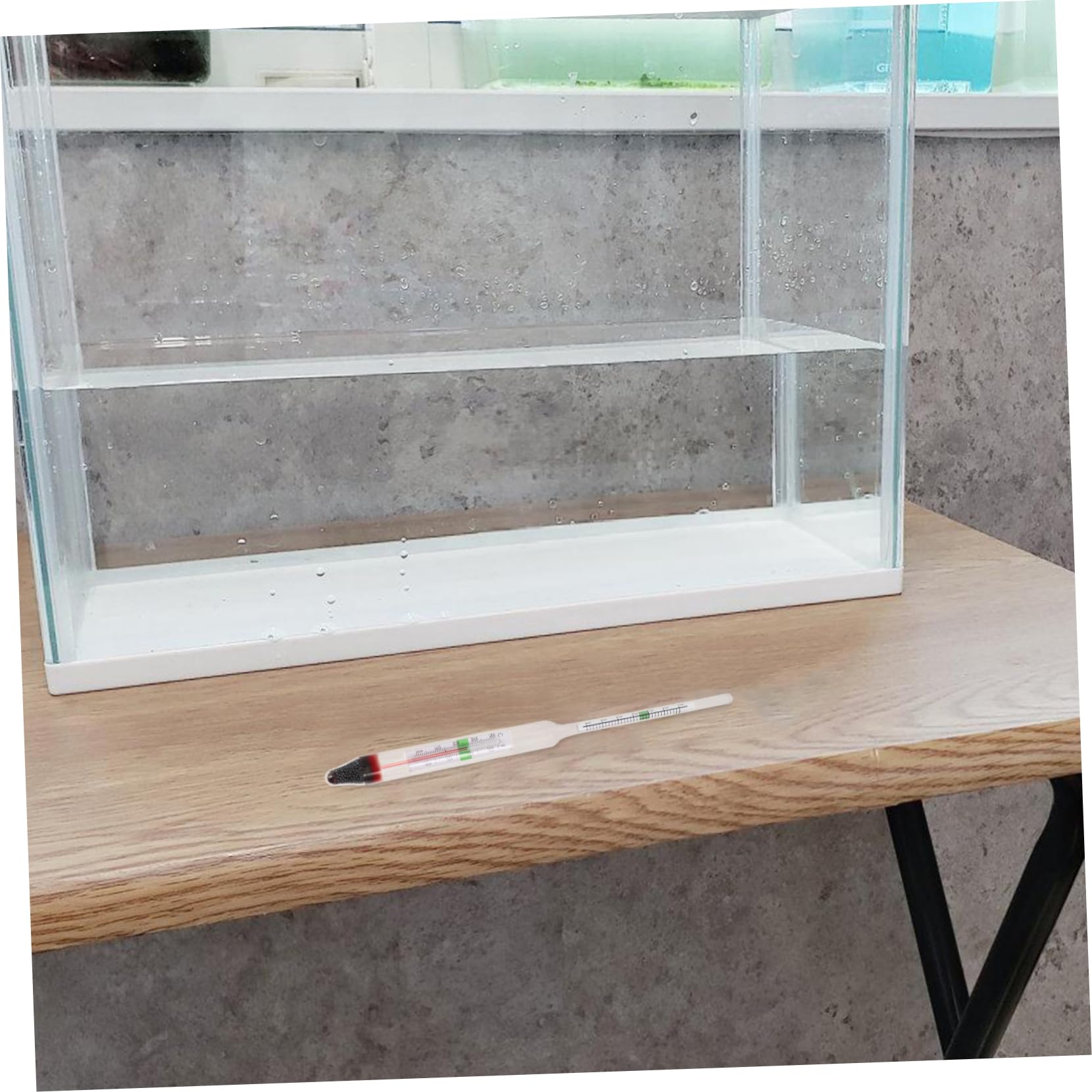 OKUMEYR Hydrometer Saltwater Aquarium Tool Glass Meter for Marine Salt and Fish Tank Monitoring
