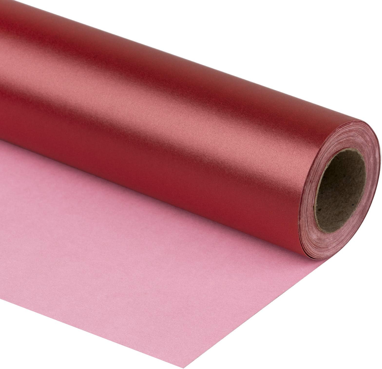 RUSPEPA Chesnut Red Matte Wrapping Paper - Solid Color Pearly - luster Paper Perfect for Wedding, Birthday, Christmas, Baby Shower -17 Inches X 32.8 Feet