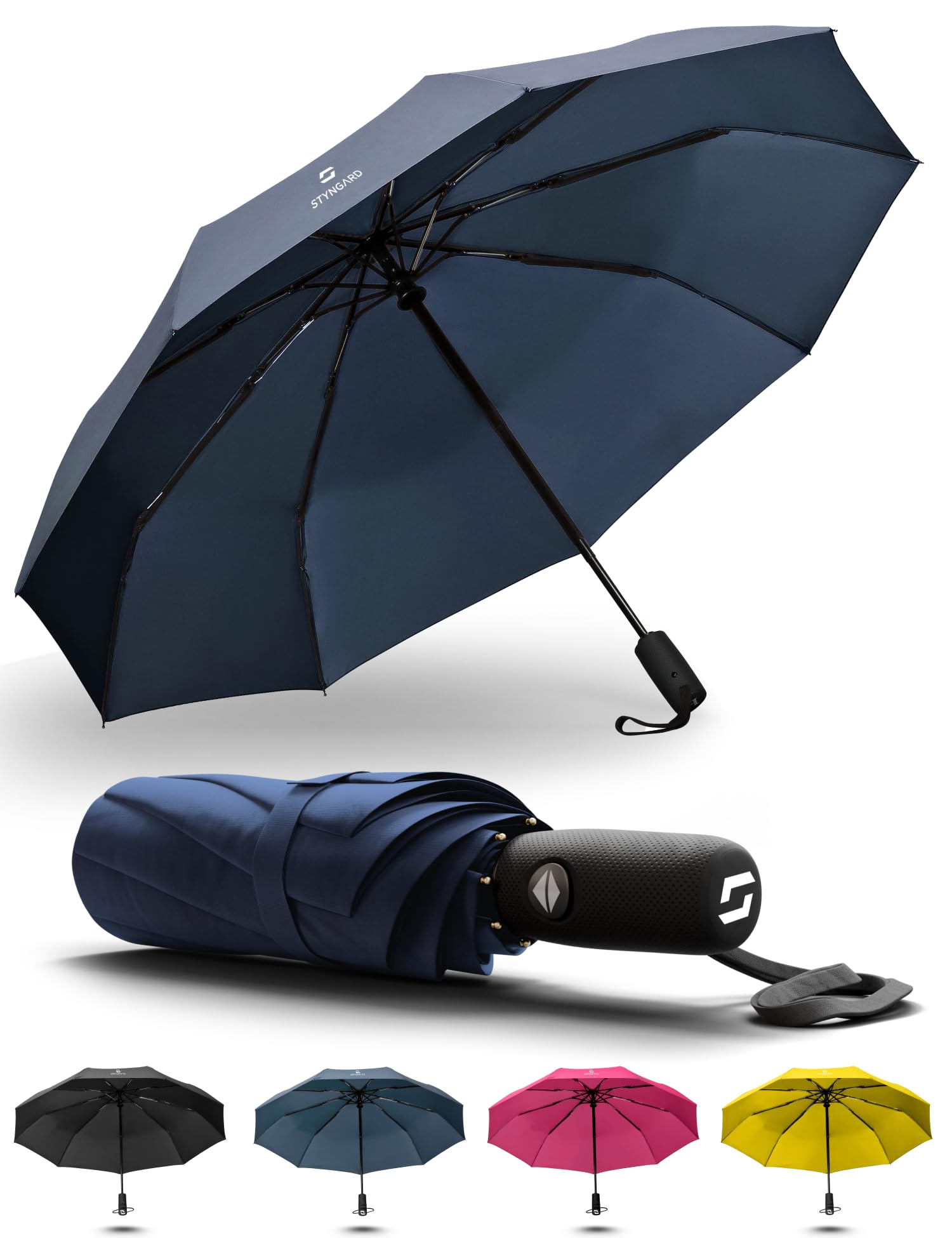 STYNGARD OSLO Taschenschirm Blau