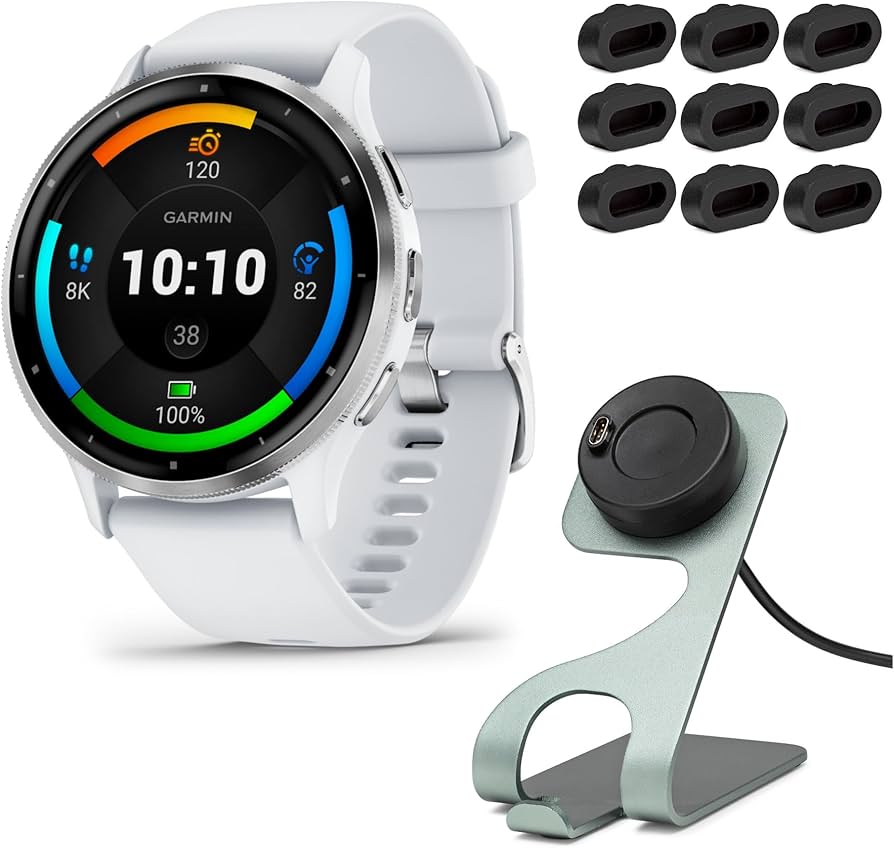 Amazon | Garmin Venu 3 スマートウォッチ (シルバー/ホワイトストーン
