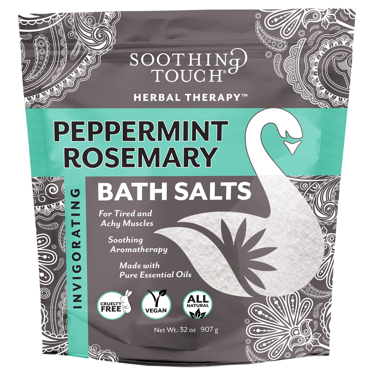 SOOTHING TOUCH Bath Salts Peppermint Rosemary, 32 OZ