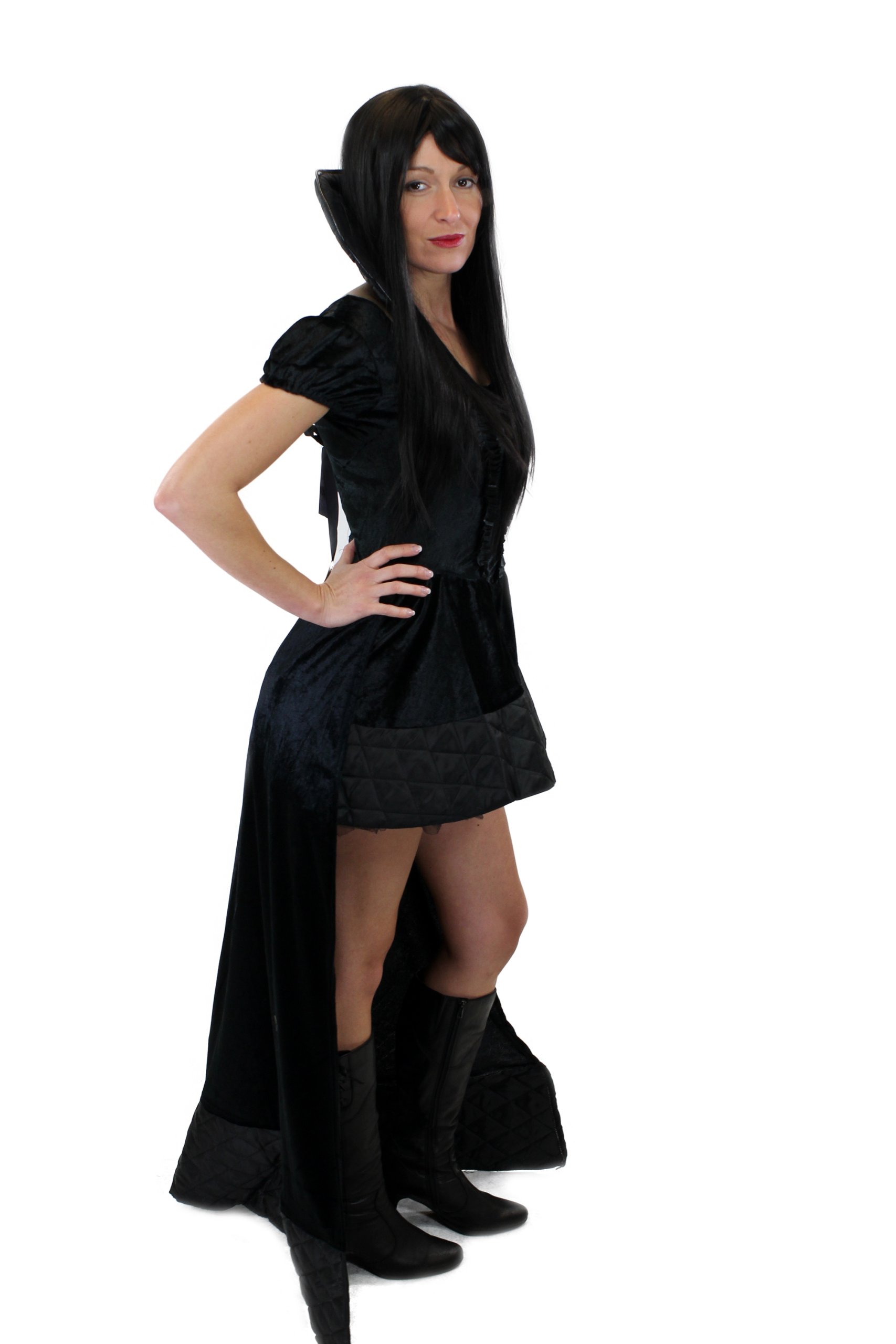 Damenkostüm Gothic Lolita Kleid Gr. 42/M – 80er New Wave Stil Für Karneval & Halloween