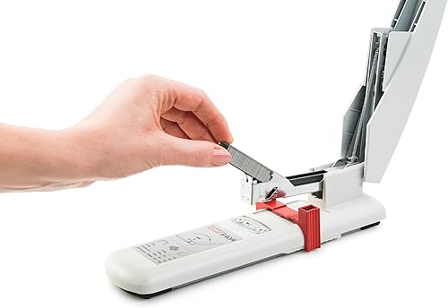 Miniatura 3 de Novus Engrapadora resistente B40, capacidad para 100 hojas, antiatascos, profundidad de grapado de 2.25 pulgadas con guía ajustable, derivación de