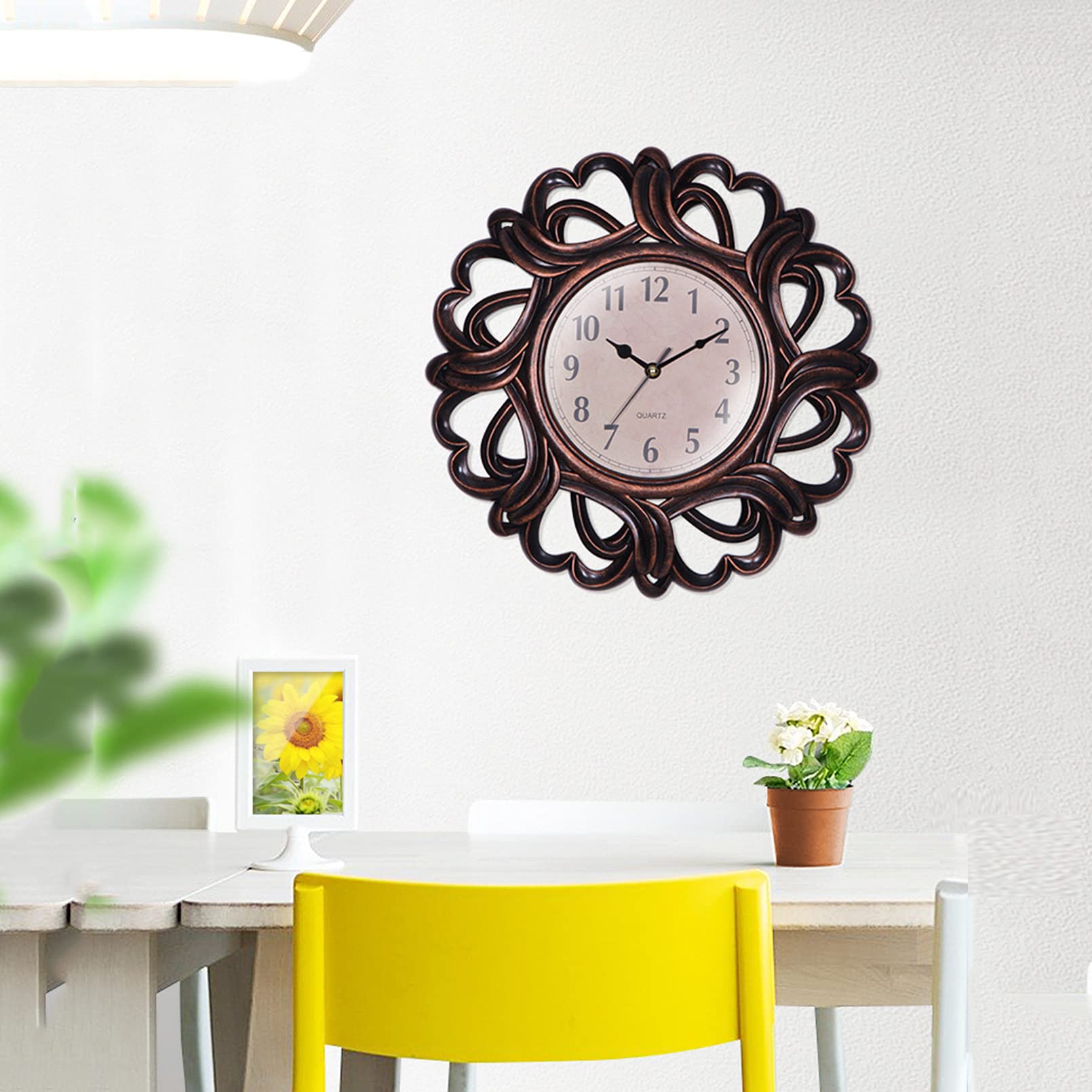 Orologio da parete moderno Orologio da parete al quarzo decorativo silenzioso senza ticchettio Orologio da parete moderno da 10 pollici Orologi da parete da cucina per soggiorno Home Office School