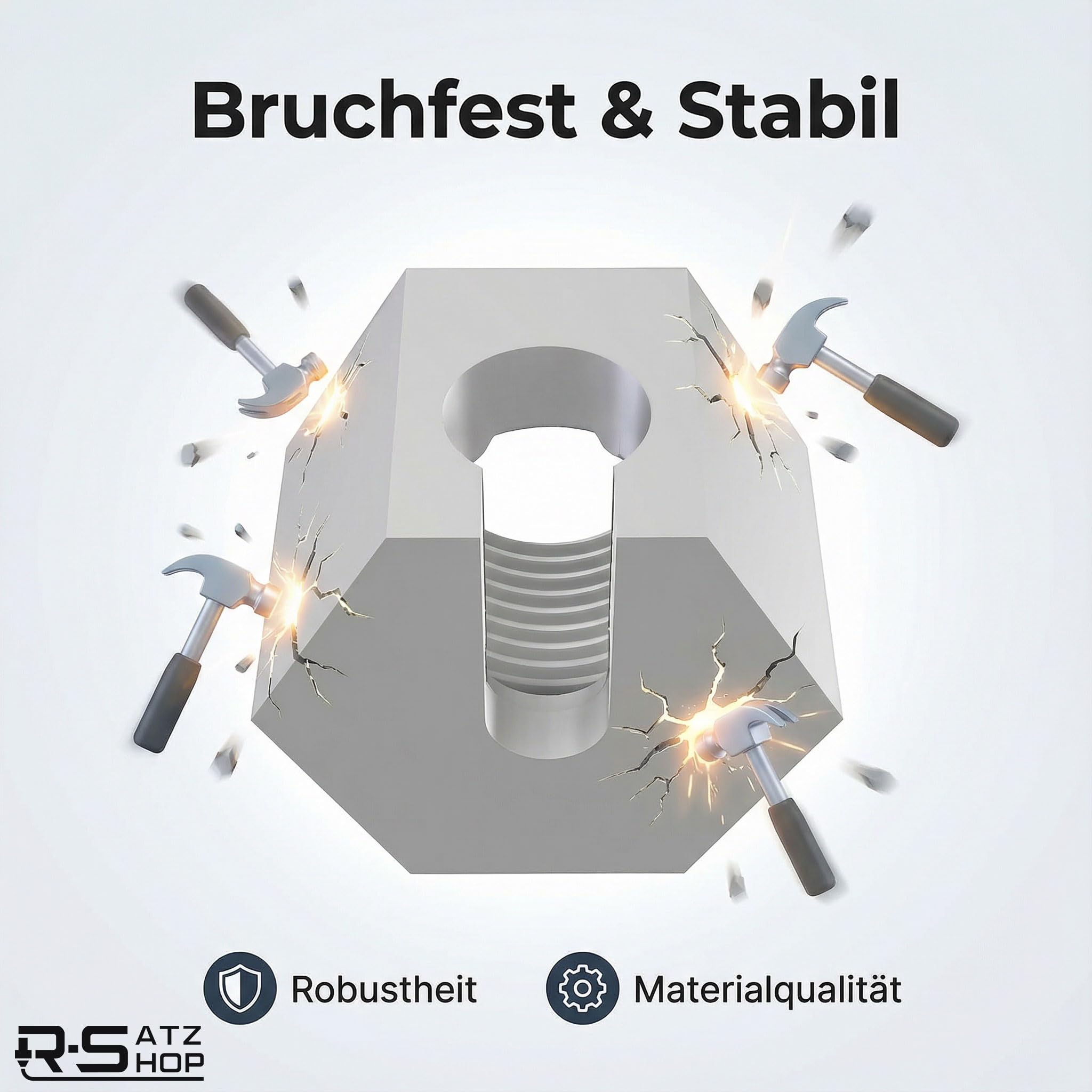 Reservemoer geschikt voor SodaStream, 2 stuks, compatibel met Crystal 1, 2 & 3, Duo, Jet, Spirit, Easy, Terra - accessoires, bruiswater, spuitwater, reparatie, slangaansluiting - Made by R-Satz Shop