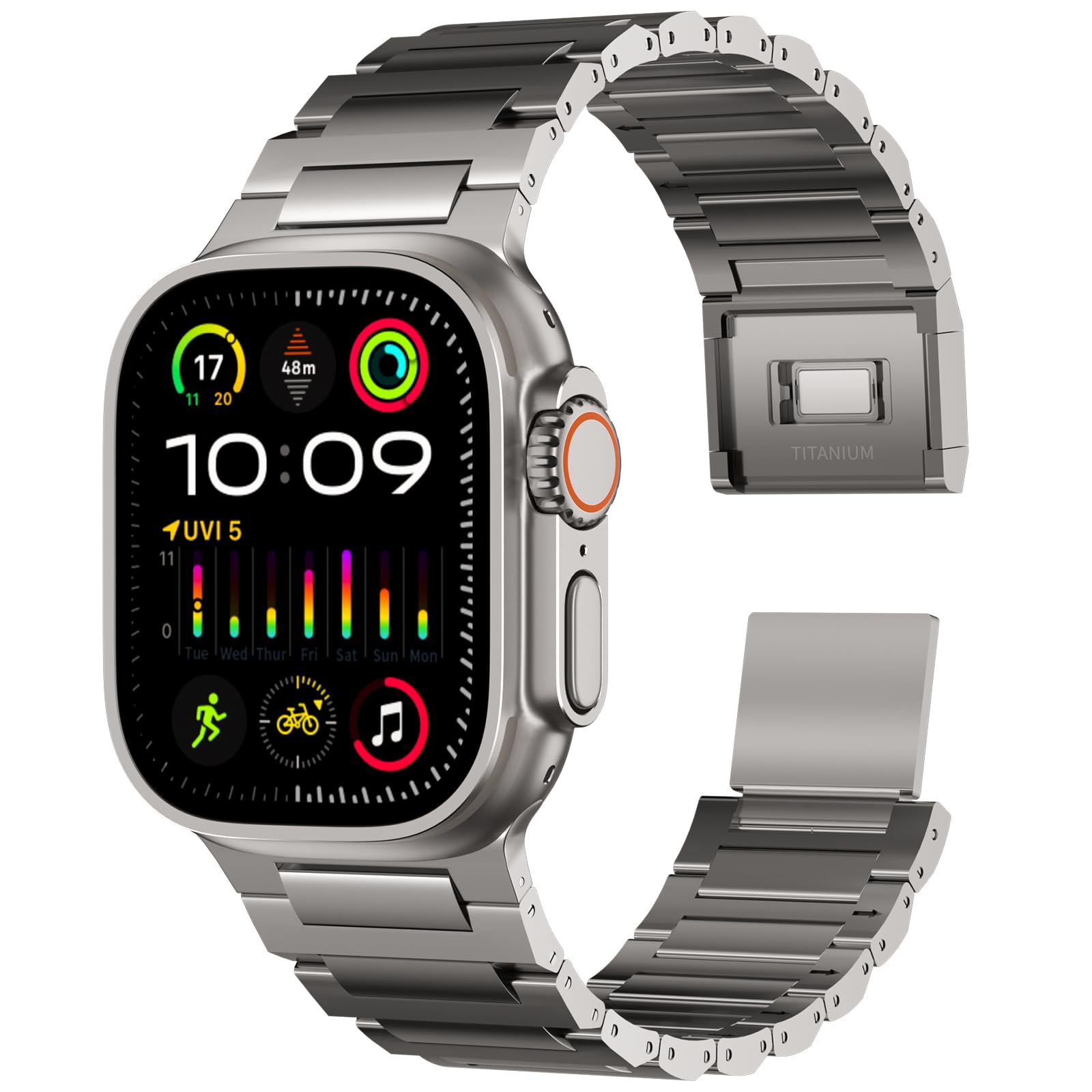 Amazon.com: ACESTAR Grade 4 Full Titanium Band Compatible with
