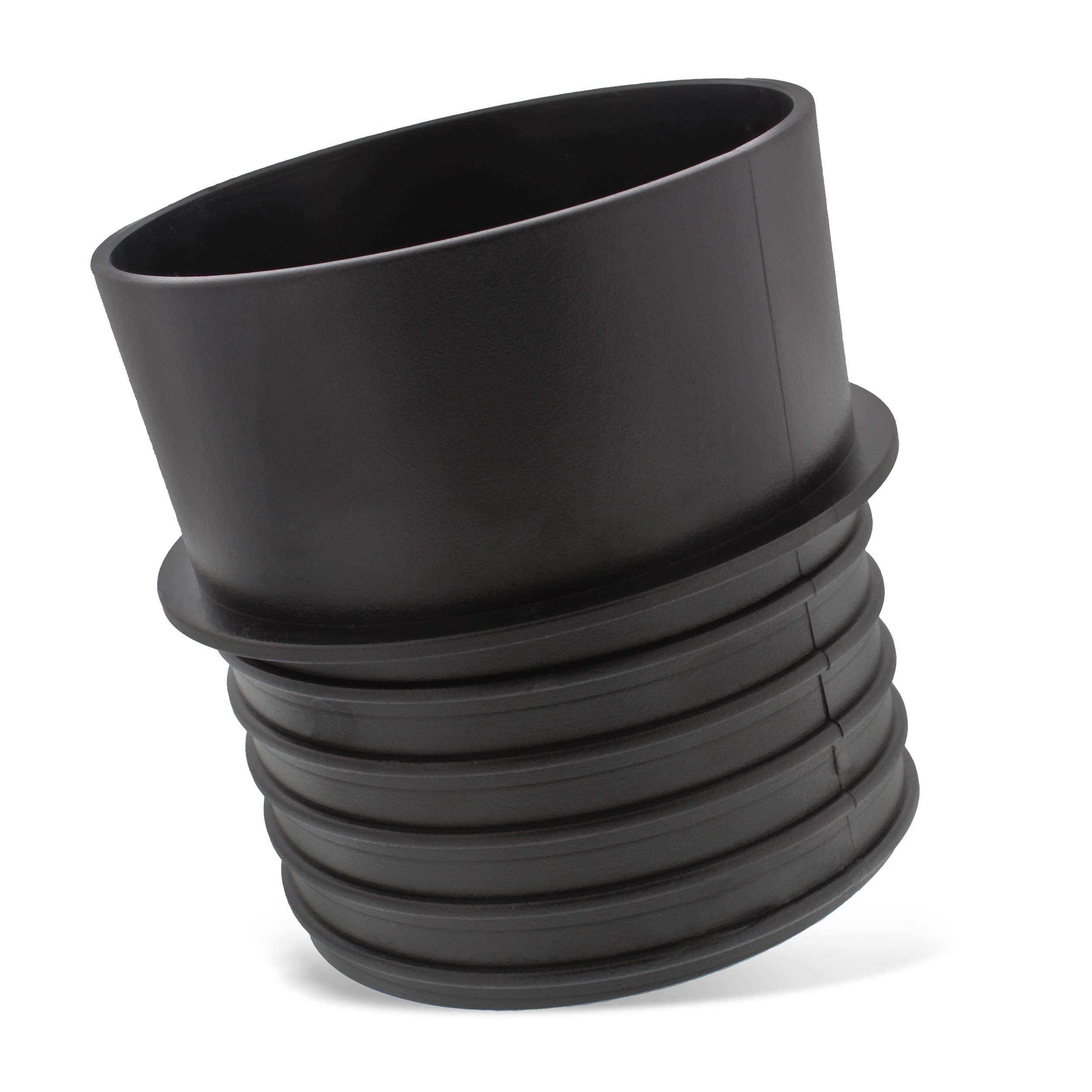 DCT 4in Plastic Pipe Threaded Quick Connect Adaptor Coupler 1-Pack, Flexible Hose Woodshop Saw Dust Collection