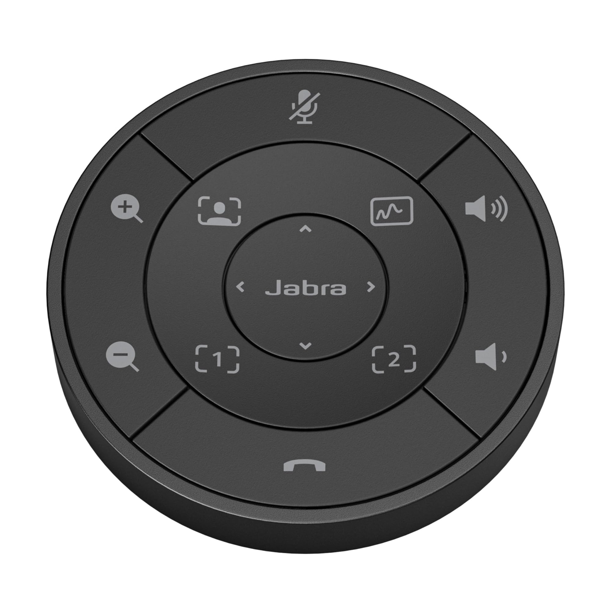 Télécommande Jabra PanaCast 50 -Télécommande universelle permettant de contrôler à distance les fonctions de la PanaCast 50 dans la salle, avec réglage du volume - Noir