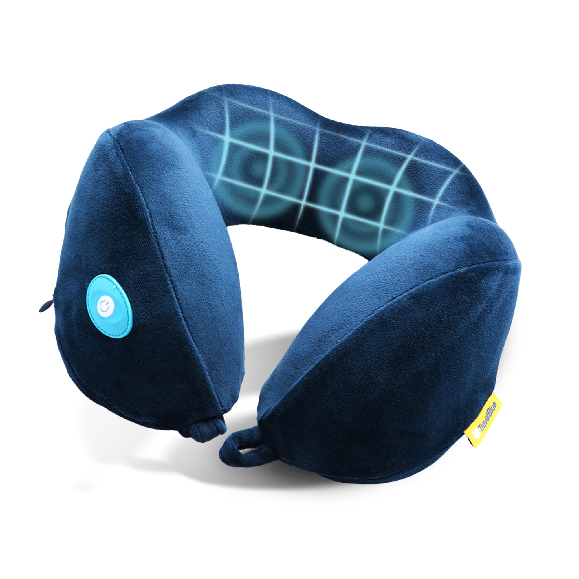Travel Pillow Memory Foam - Luxury Neck Pillow with Massage Function for Comfort, Holiday or Relaxation - Neck Pillow with Ergonomic Design and Polyester Cover 27 cm x 26 cm x 13 cm-image-49