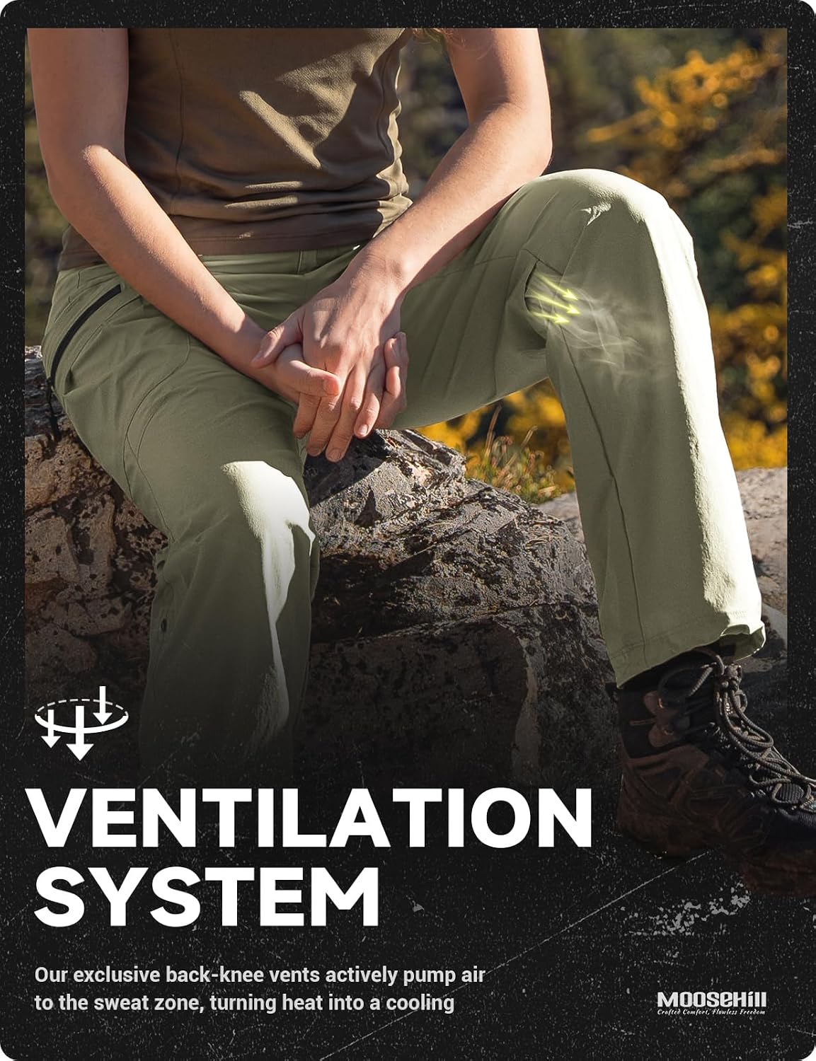 Moosehill Women's Hiking Pants: Lightweight Breathable image 3