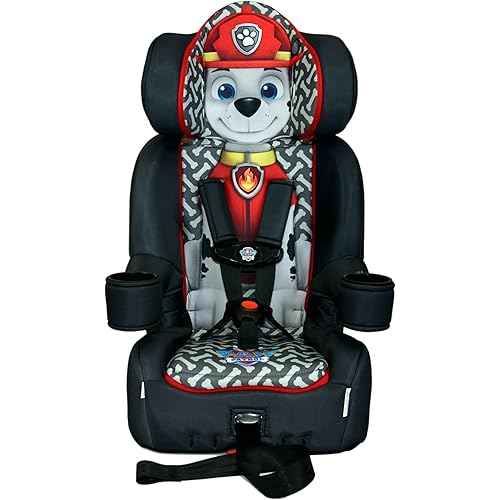 Nickelodeon PAW Patrol Marshall 2-in-1 Car Seat by KidsEmbrace | Forward-Facing Harness (26.5–65 lbs) & Booster (40–100 lbs) | Latch Equipped | Premium Fit with Multi-Position Headrest