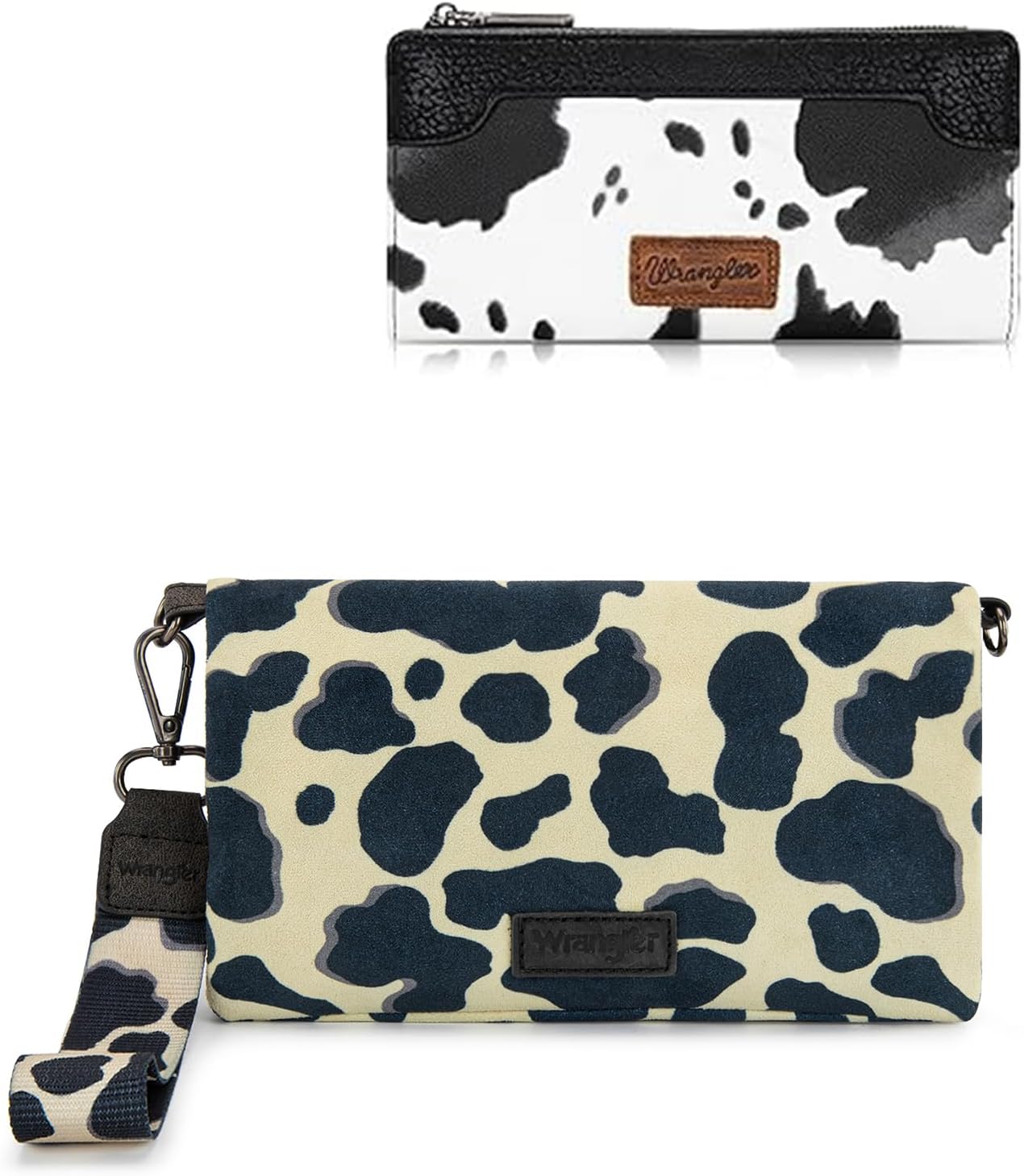 Montana West Wrangler Cow Print Wallet Women