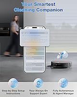 Vista 9 de ECOVACS DEEBOT X11 PRO Omni Robot Aspirador y trapeador, 19,500 Pa de succión explosiva, fregona con rodillo de autolimpieza instantánea, sin