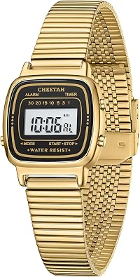 CHEETAH Vintage Womens Square Digital Watches