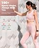 Smartwatch para Mujer y Hombre (recibir/hacer llamadas), pantalla de 2.02" con más de 110 modos deportivos, monitor de sueño, resistente al agua IP68 (caja arena cálida con correa burdeos) 7