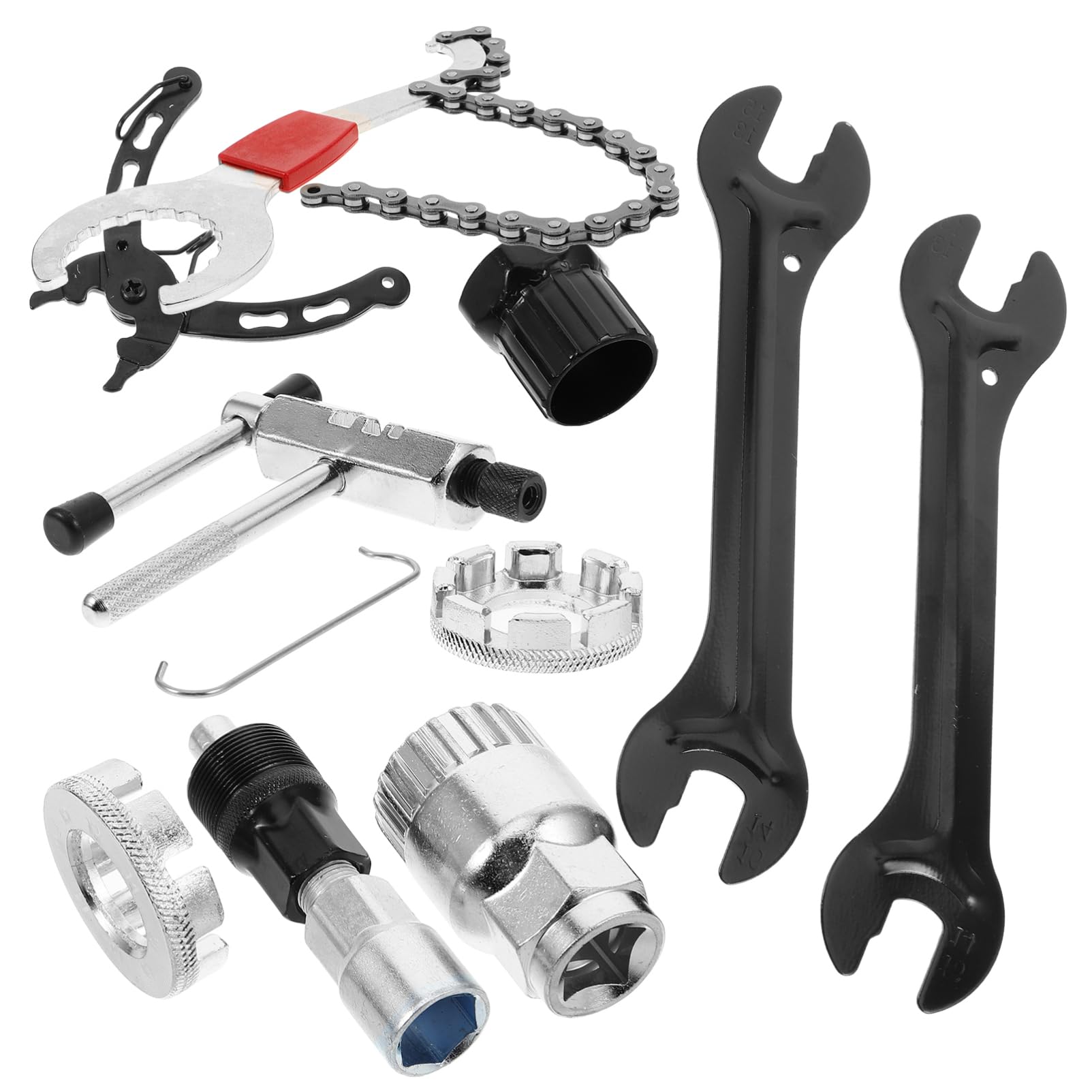 Abaodam Fahrradwerkzeugset Mit Flachspeichenschlüssel Ventilschaftwerkzeug Und Speichenwerkzeugen Für Reparatur Und Wartung Von Fahrrädern Und Mountainbikes