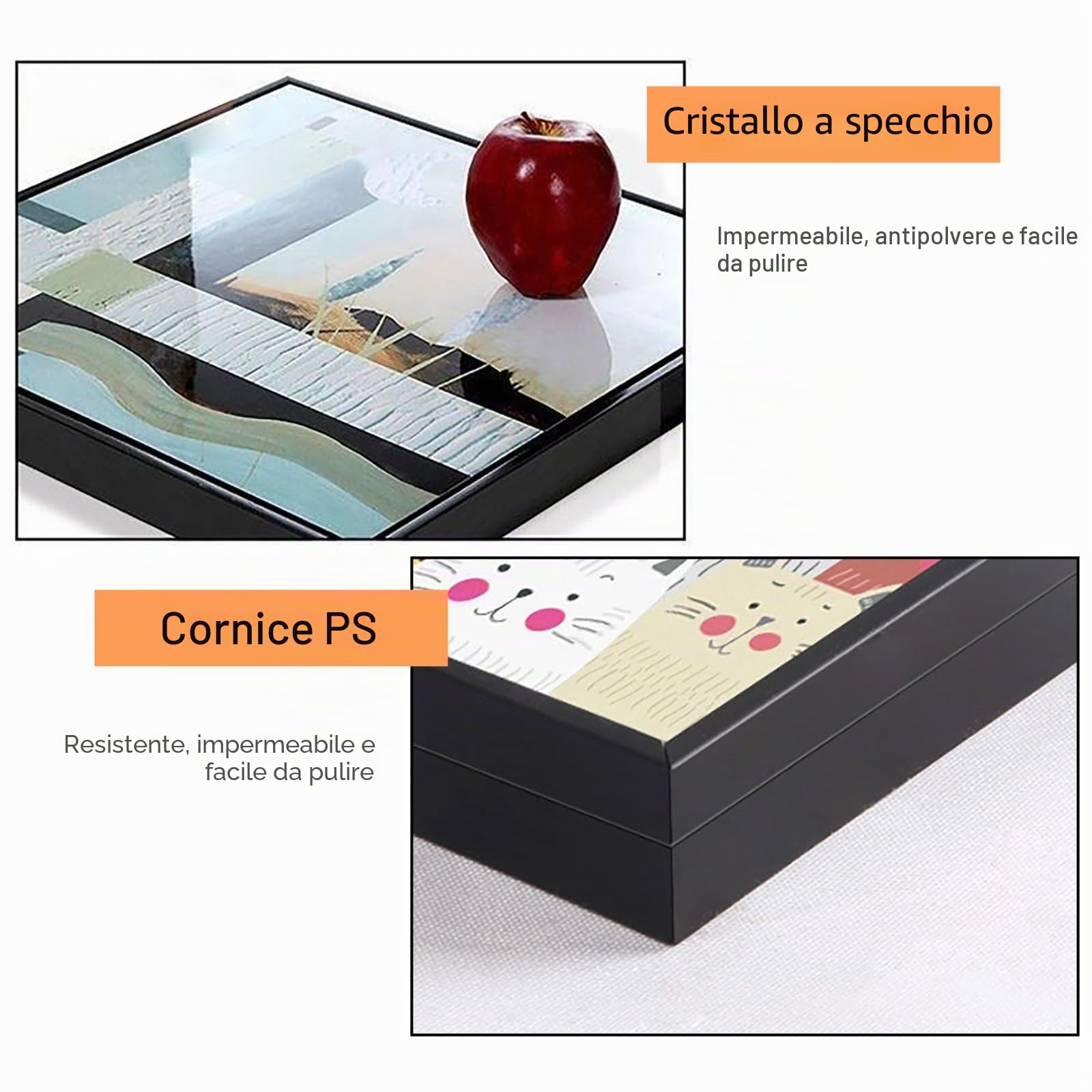 Generico Copertura Quadro Elettrico Decorativa Copri Cassaforte A Muro, Moderna Quadri Quadro Nascondi Copri Quadro Elettrico per La Tua Casa(Black-5,30 * 40cm/11.8 * 15.7in)