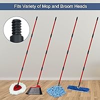 Vista 4 de Mango de repuesto para trapeador O-Cedar de 4 secciones, mango compatible con recambios de fregona y escobas O-Cedar, palo de trapeador O-Cedar