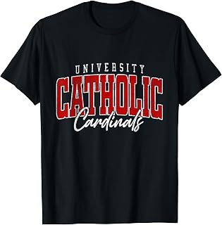 Catholic Cardinals Varsity Arch Collegiate Tee for Men Women T-Shirt