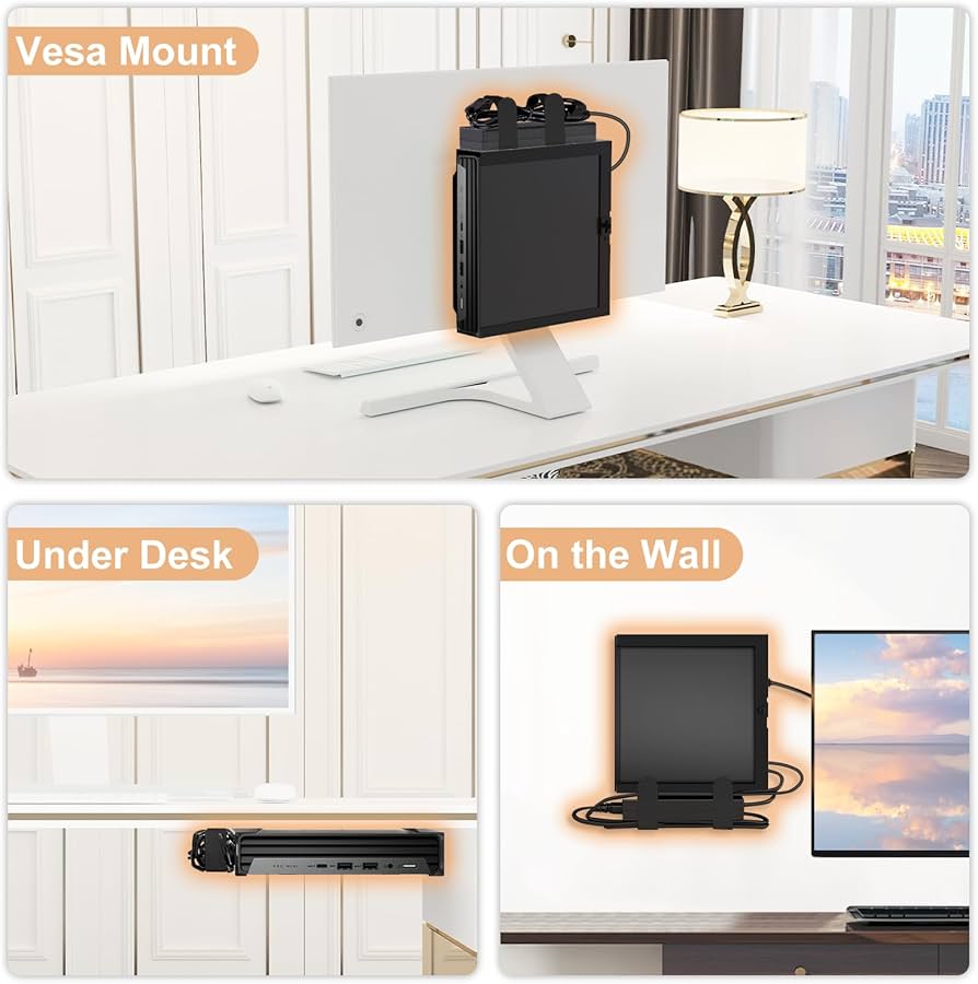 Amazon.co.jp: Varghesyla HP デスクトップミニPC用マウント 壁