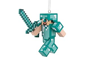 Minecraft Steve in Diamond Armor Christmas Ornament 2021