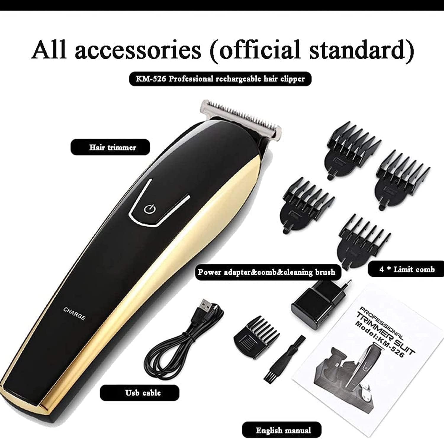 Hair Clippers - Professional Hair Clippers for Men, Mens Hair Clippers for Hair Cutting, Electric Hair Trimmer for Men Haircut, Cordless Rechargeable Hair Cutting Kit for Barbers