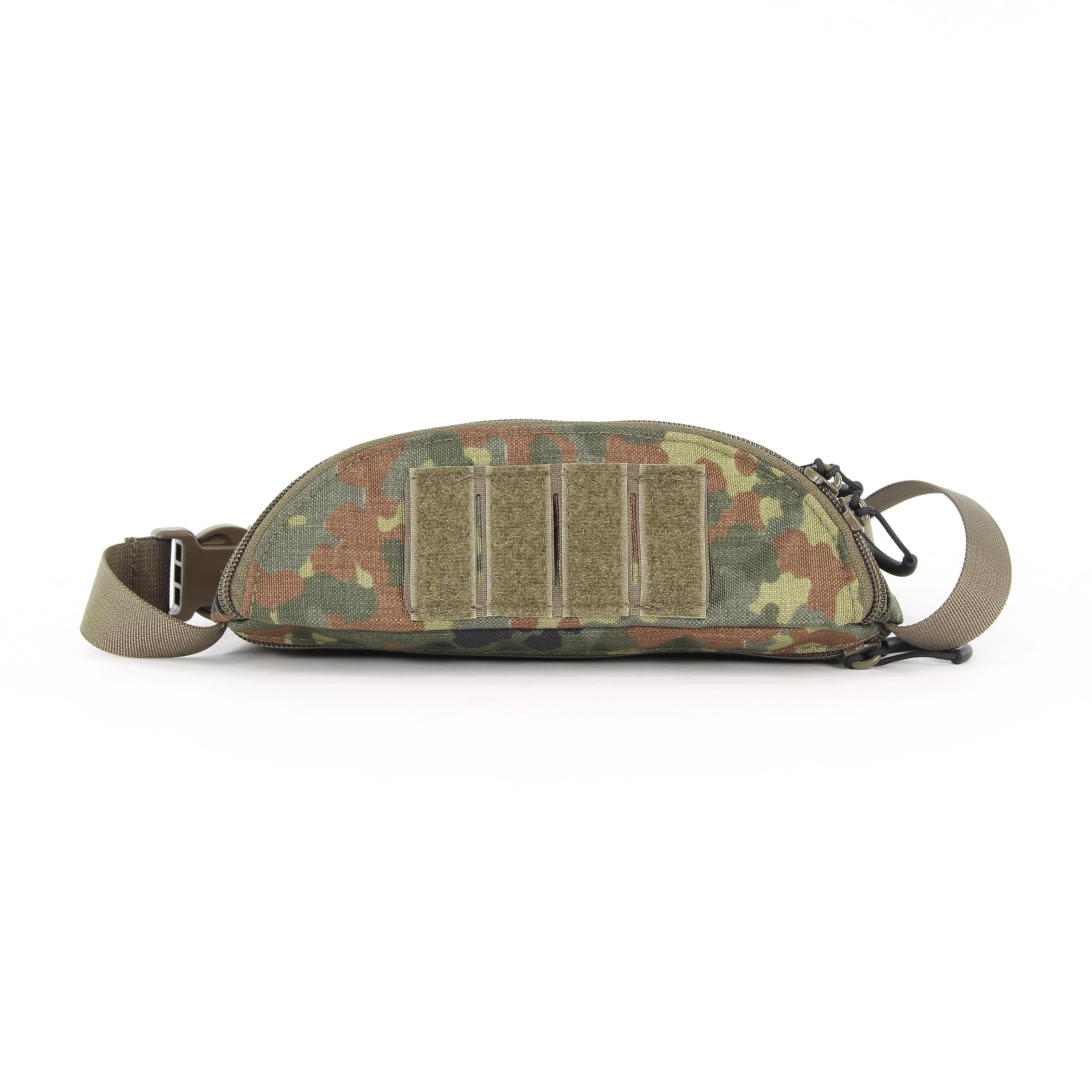 Zentauron Taktische Bauchtasche 1,25L aus Cordura - MOLLE Hüfttasche mit 2 Fächern & Klettfläche für EDC, IFAK & Outdoor - Hüftgurt 70-120 cm - Robuste Gürteltasche für Militär, Wandern & Freizeit
