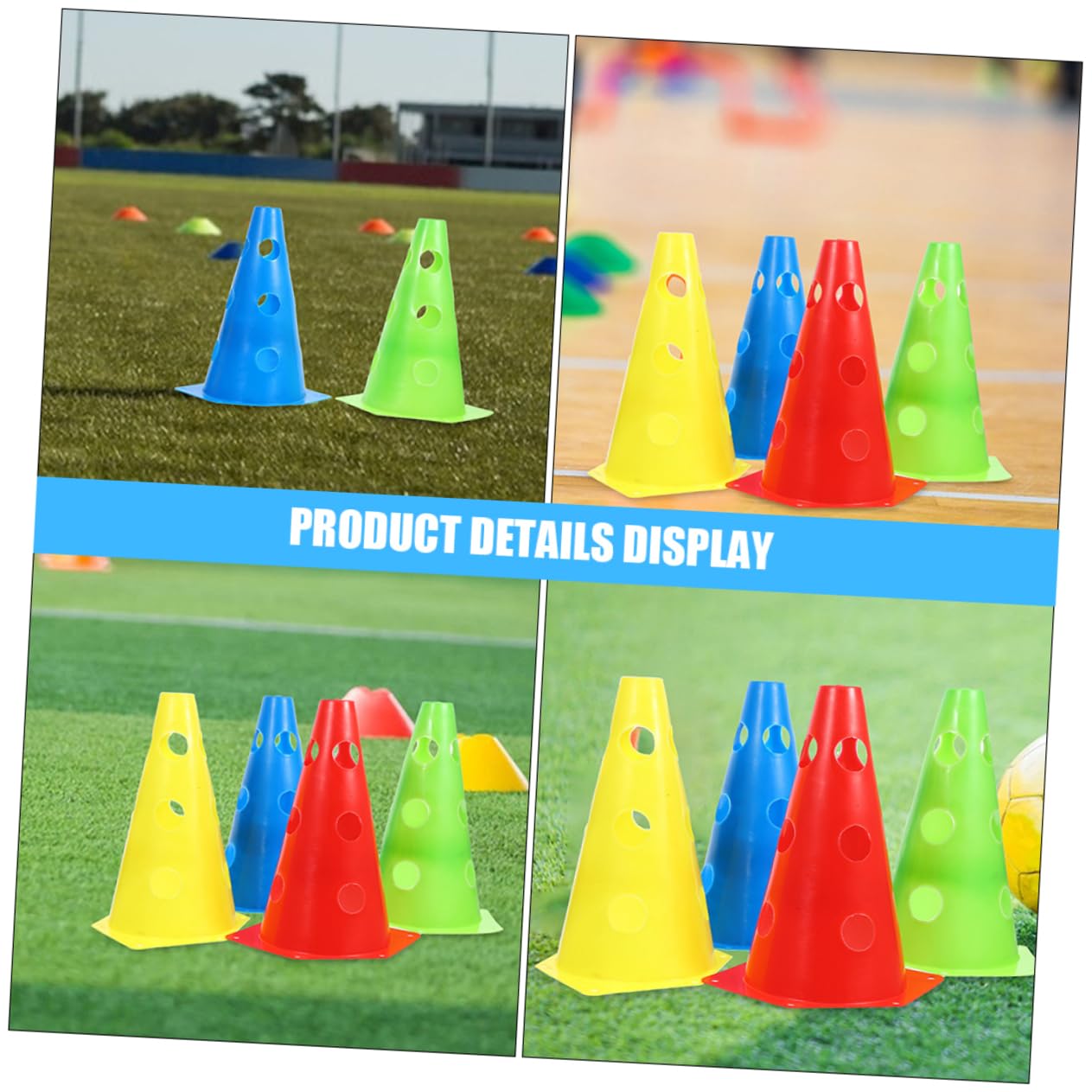 Toddmomy Set 12 Coni Allenamento Calcio in Plastica PE Alta Resistenza e Flessibilità per Migliorare Coordinazione Occhio-Mano in Allenamenti Sportivi
