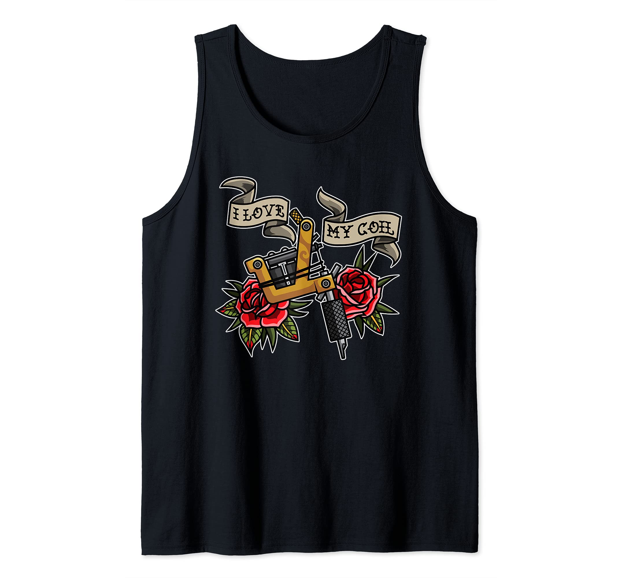 I Love My Coil - Tattoo Machine - Tattoo Artist Tank Top