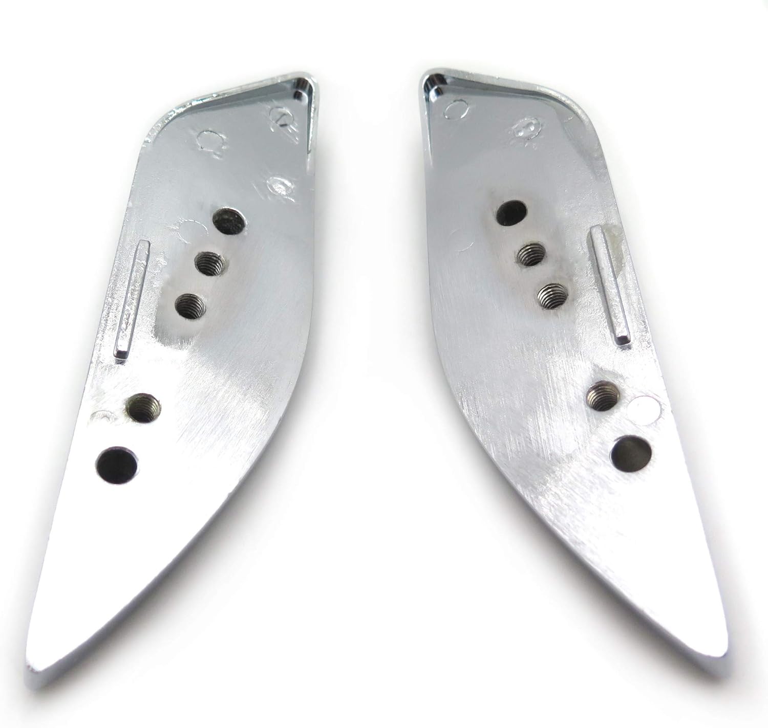 SMT-Tank Pads Side Cover Compatible With SUZUK Hayabusa Gsxr1300 1986-2012 Chrome [B00RNIR90G]