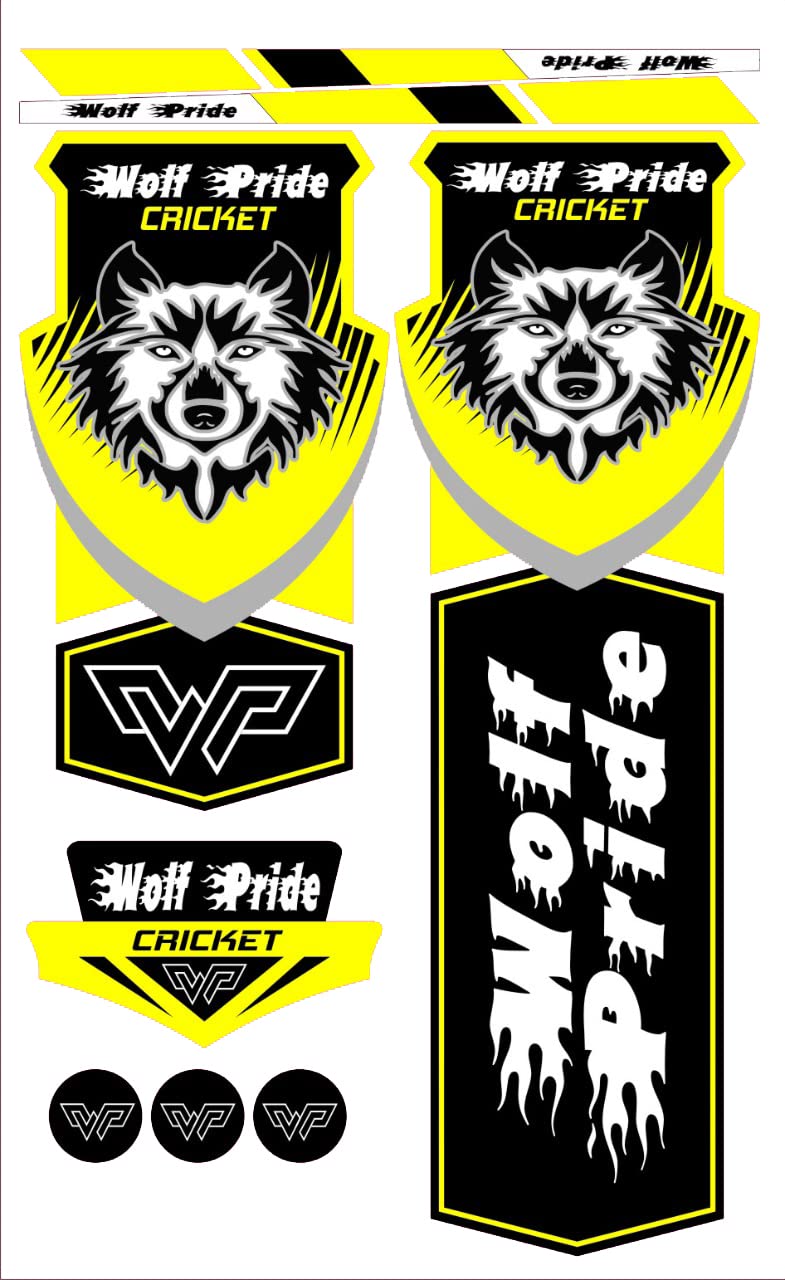 WOLF PRIDE WP Cricket Bat Sticker (WP, Yellow) (B09K66P4CP) Amazon Price History, Amazon Price Tracker