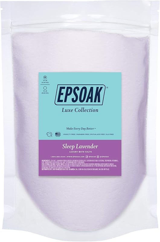 Sleep Lavender Bath Salts 10 lb. Bulk Bag by San Francisco Salt Company